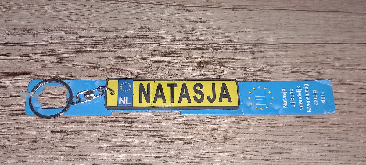 Sleutelhanger kenteken: Natasja