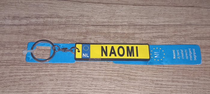 Sleutelhanger kenteken: Naomi
