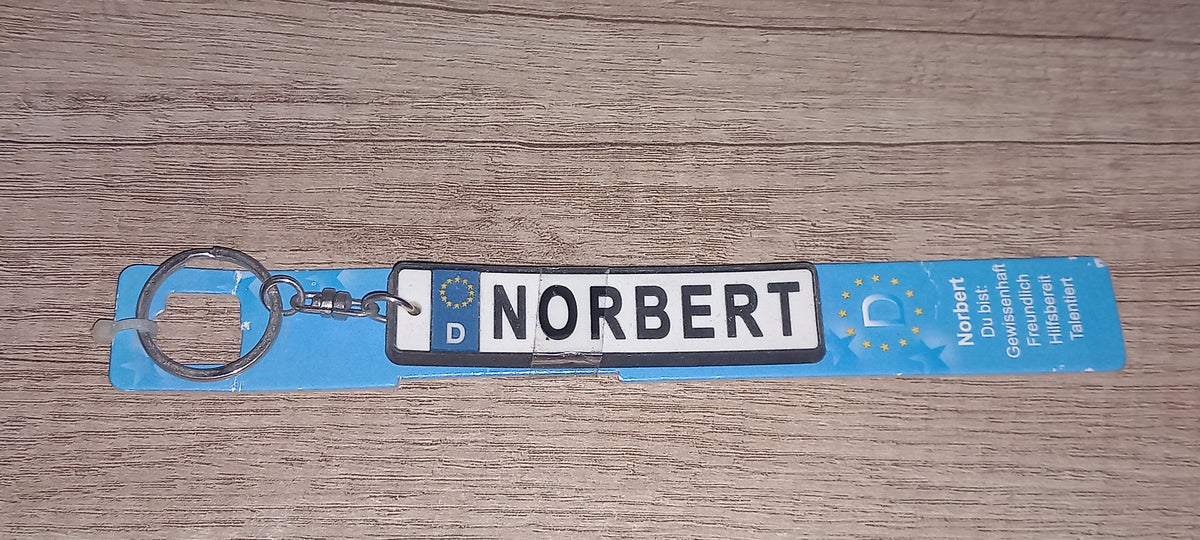 Sleutelhanger kenteken Duits: Norbert