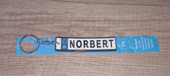Sleutelhanger kenteken Duits: Norbert
