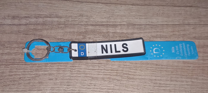 Sleutelhanger kenteken Duits: Nils