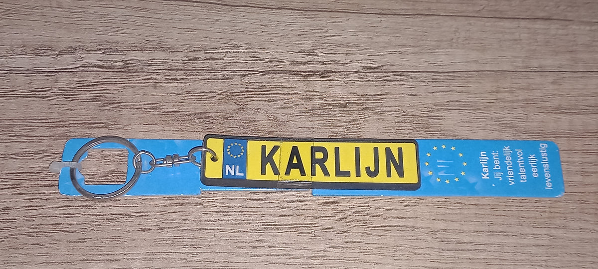 Sleutelhanger kenteken: Karlijn