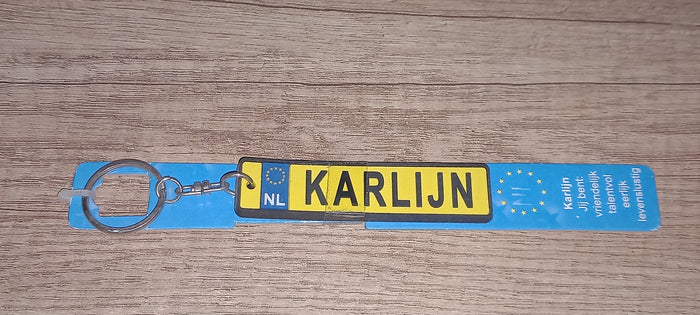 Sleutelhanger kenteken: Karlijn