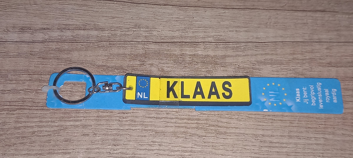 Sleutelhanger kenteken: Klaas