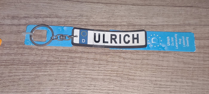 Sleutelhanger kenteken Duits: Ulrich