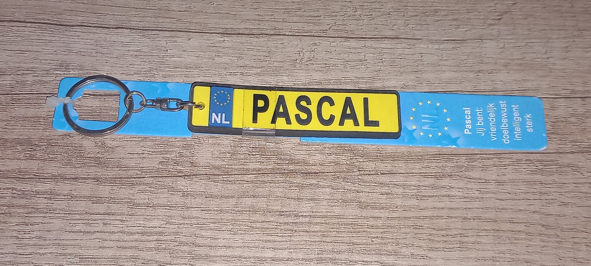 Sleutelhanger kenteken: Pascal