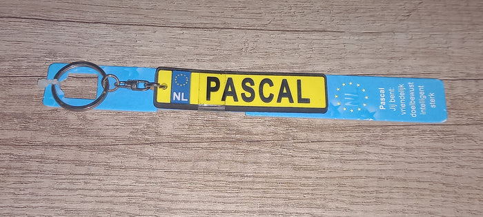 Sleutelhanger kenteken: Pascal