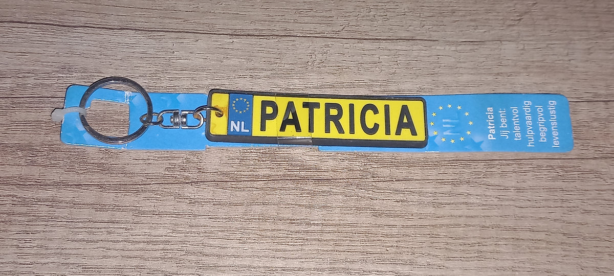 Sleutelhanger kenteken: Patricia