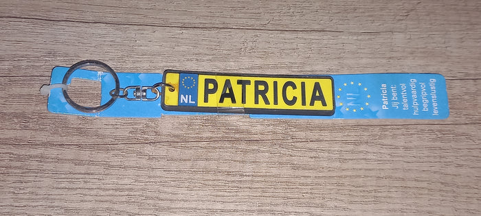 Sleutelhanger kenteken: Patricia