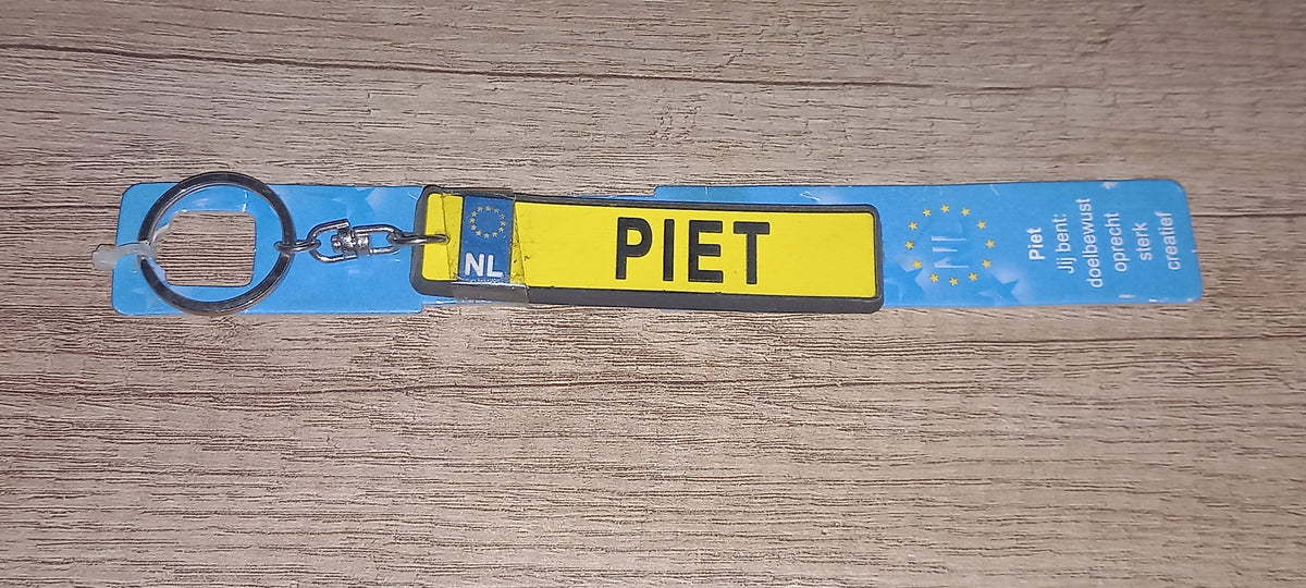 Sleutelhanger kenteken: Piet