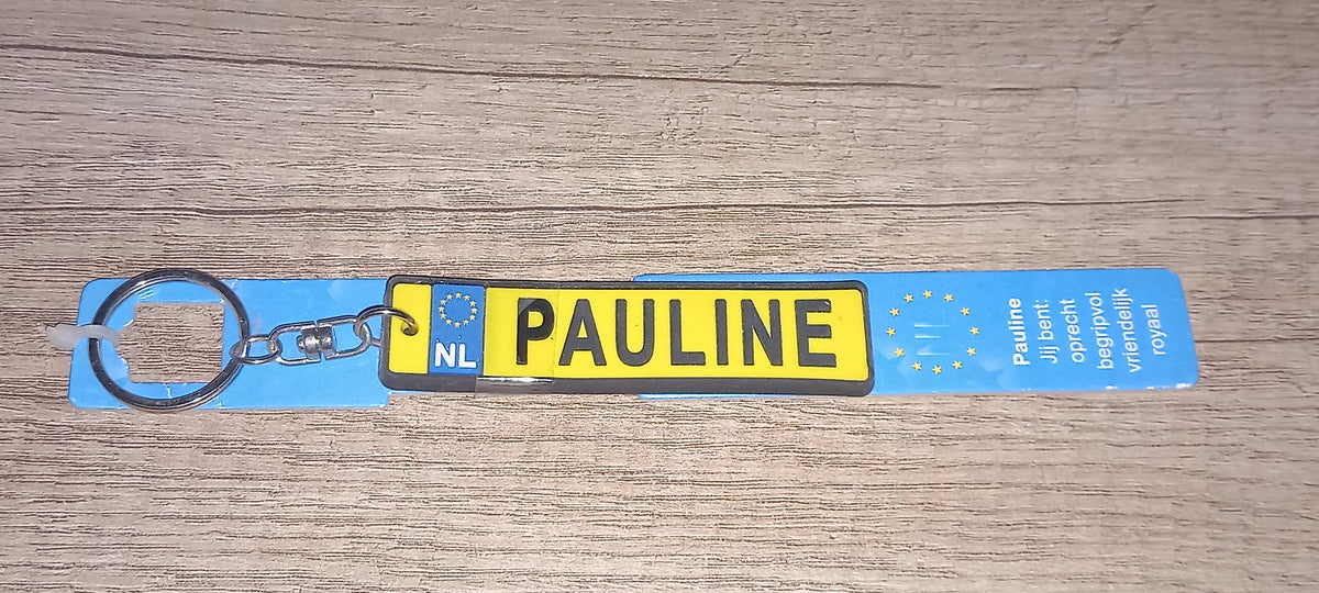 Sleutelhanger kenteken: Pauline
