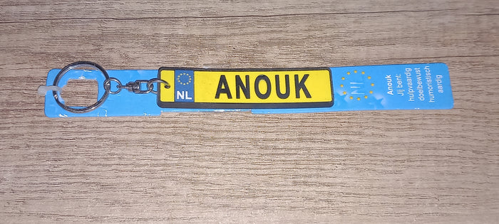 Sleutelhanger kenteken: Anouk