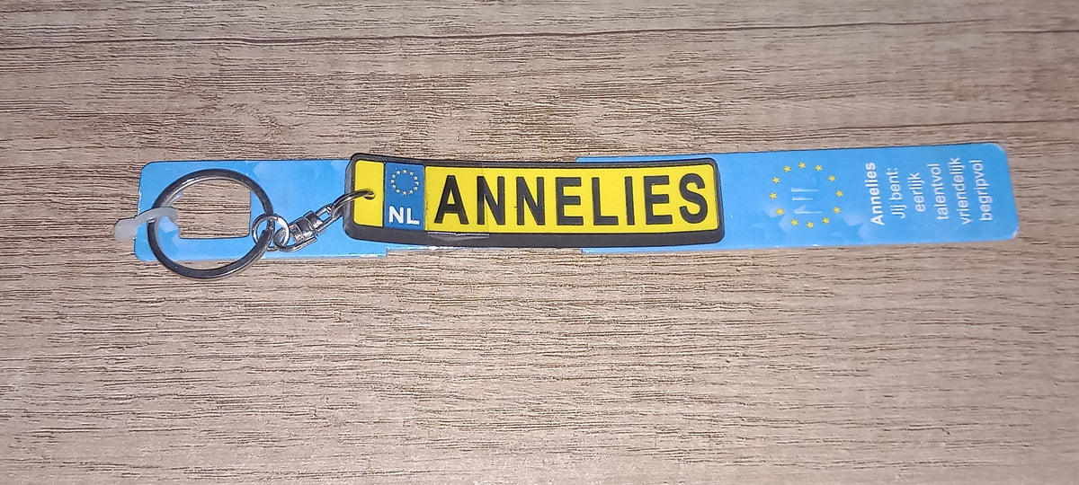 Sleutelhanger kenteken: Annelies