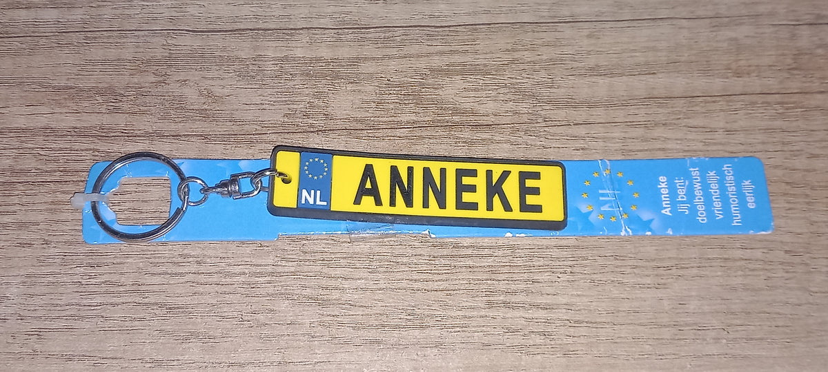 Sleutelhanger kenteken: Anneke