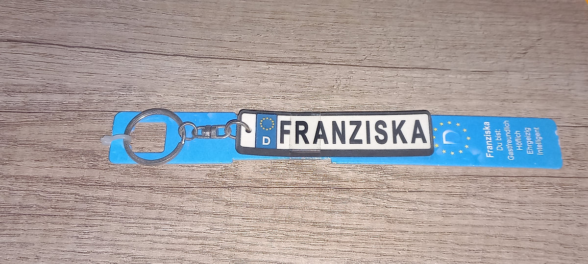 Sleutelhanger kenteken Duits: Franziska