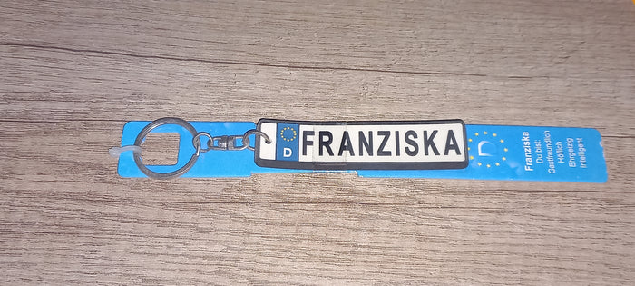 Sleutelhanger kenteken Duits: Franziska