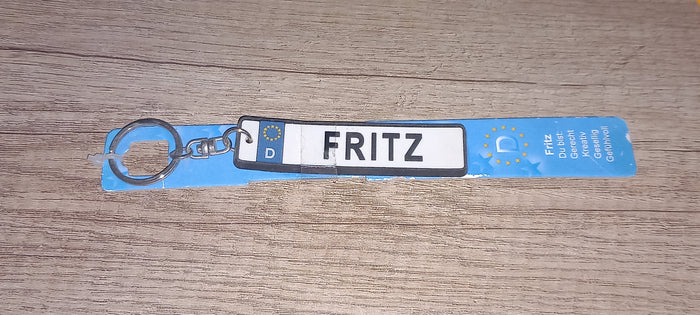 Sleutelhanger kenteken Duits: Fritz