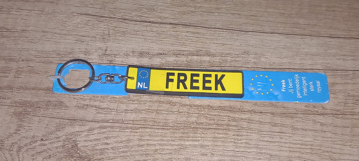 Sleutelhanger kenteken: Freek