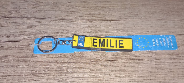 Sleutelhanger kenteken: Emilie
