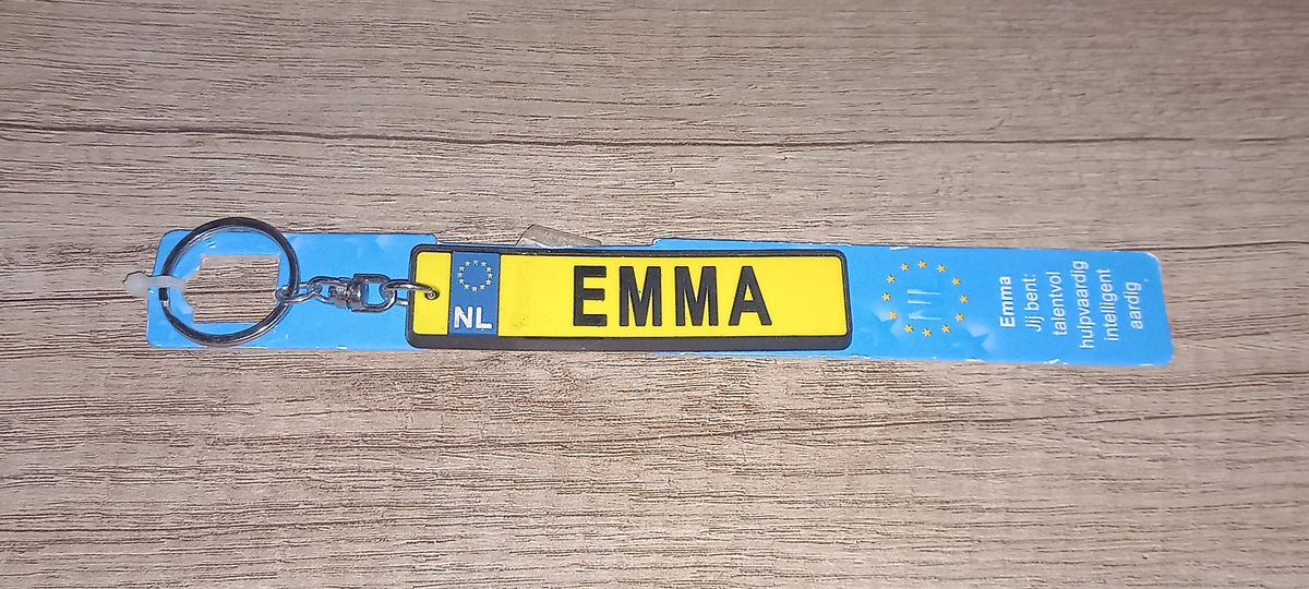 Sleutelhanger kenteken: Emma