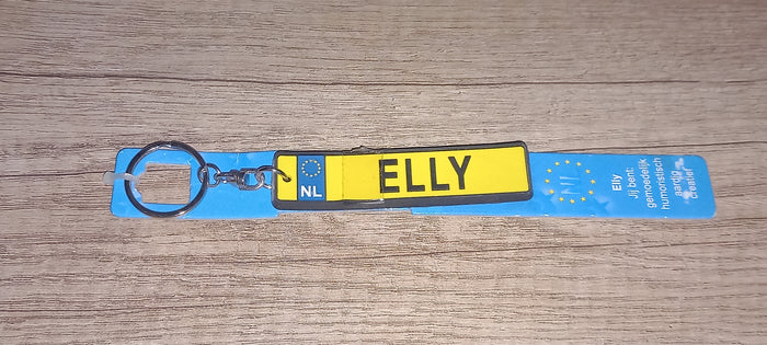 Sleutelhanger kenteken: Elly