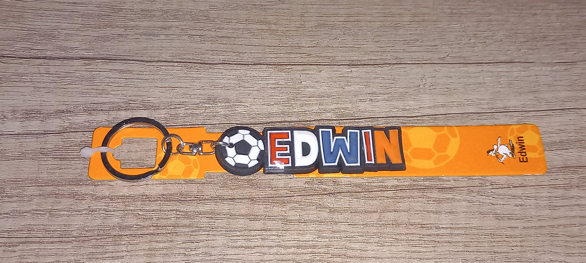 Sleutelhanger voetbal: Edwin