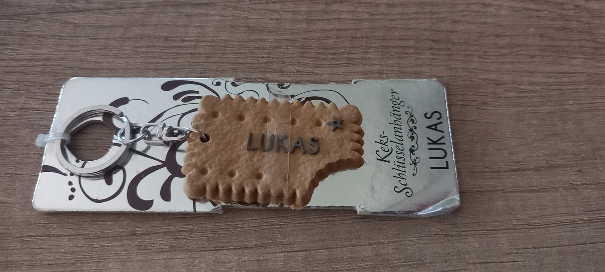 Sleutelhanger koekje: Lukas