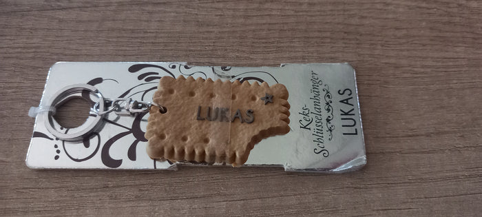 Sleutelhanger koekje: Lukas