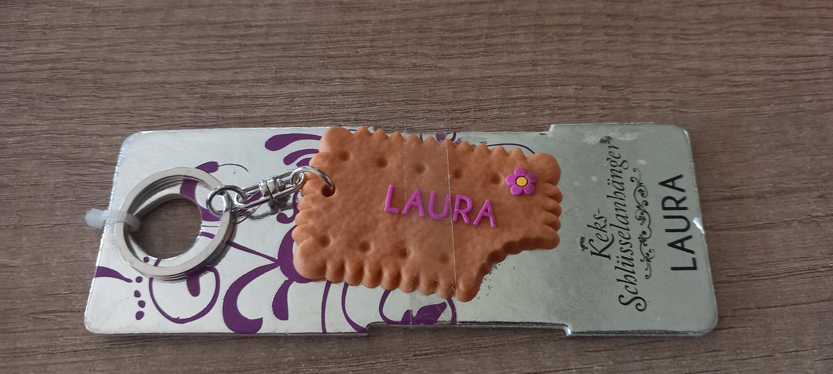 Sleutelhanger koekje: Laura