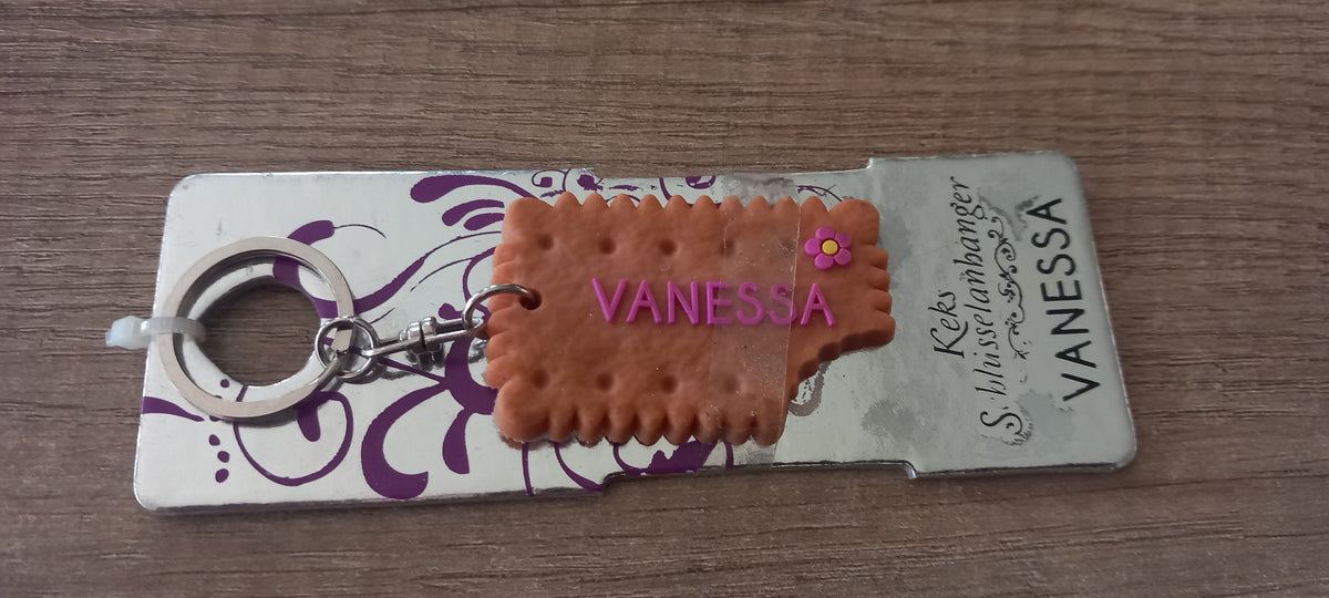 Sleutelhanger koekje: Vanessa