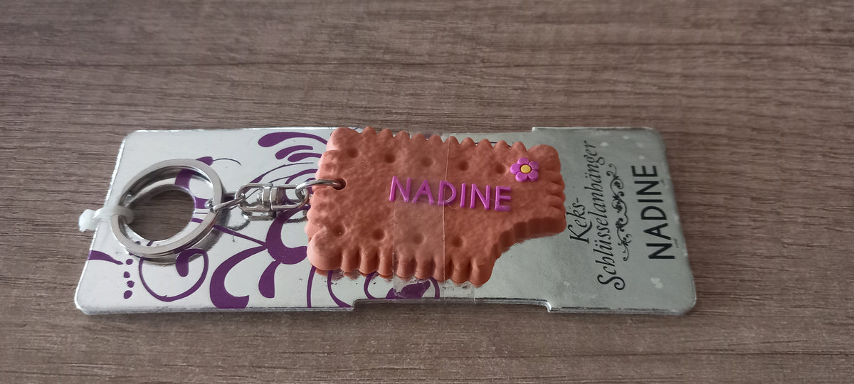 Sleutelhanger koekje: Nadine