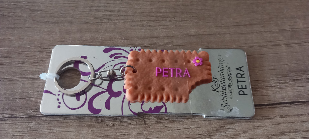 Sleutelhanger koekje: Petra