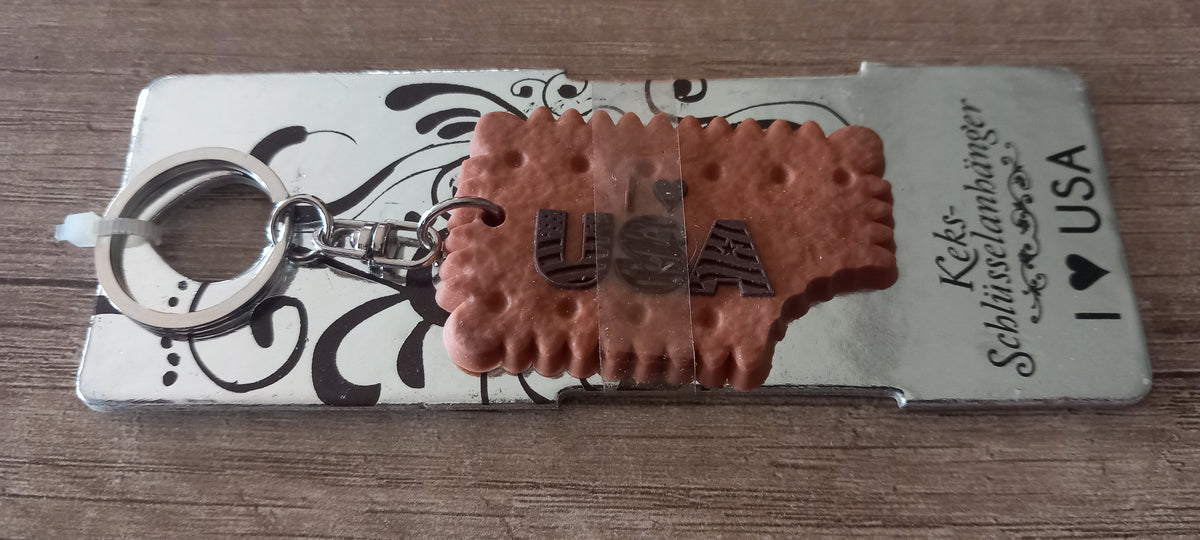 Sleutelhanger koekje: I love USA