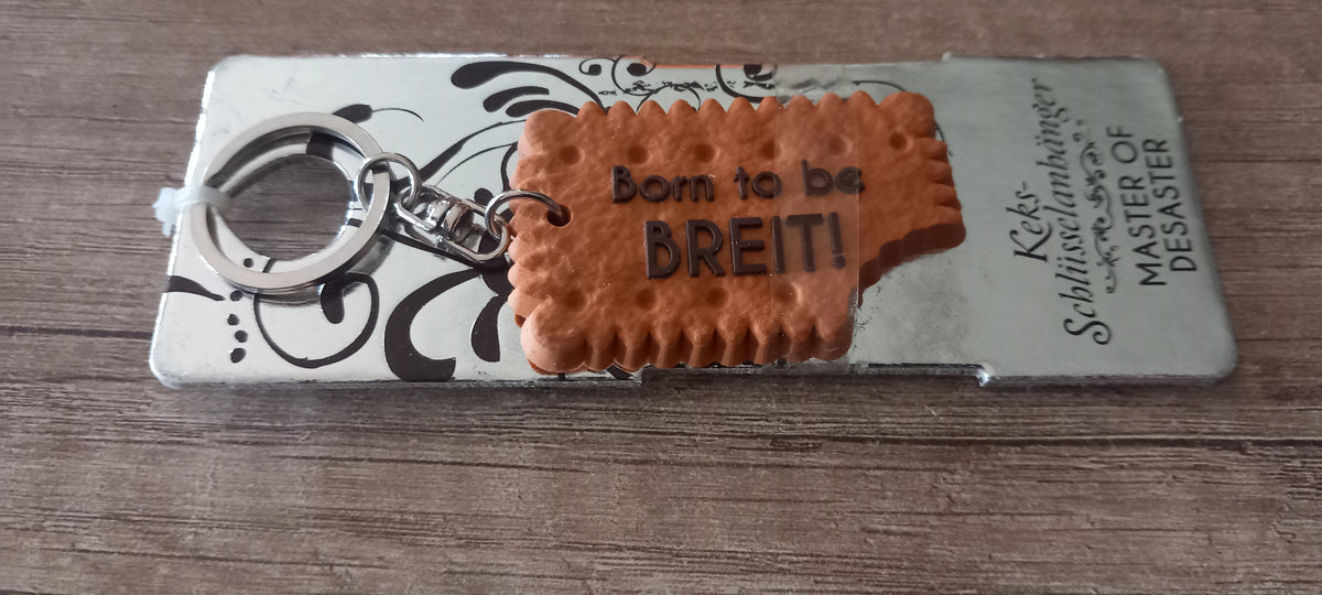 Sleutelhanger koekje: Born to be breit!