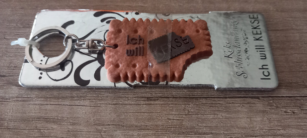 Sleutelhanger koekje: Ich will kekse