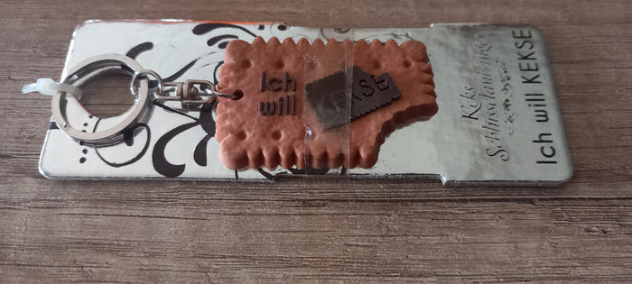 Sleutelhanger koekje: Ich will kekse