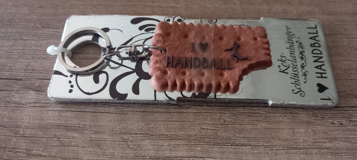 Sleutelhanger koekje: I love handball