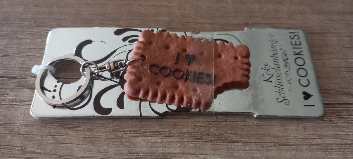 Sleutelhanger koekje: I love cookies