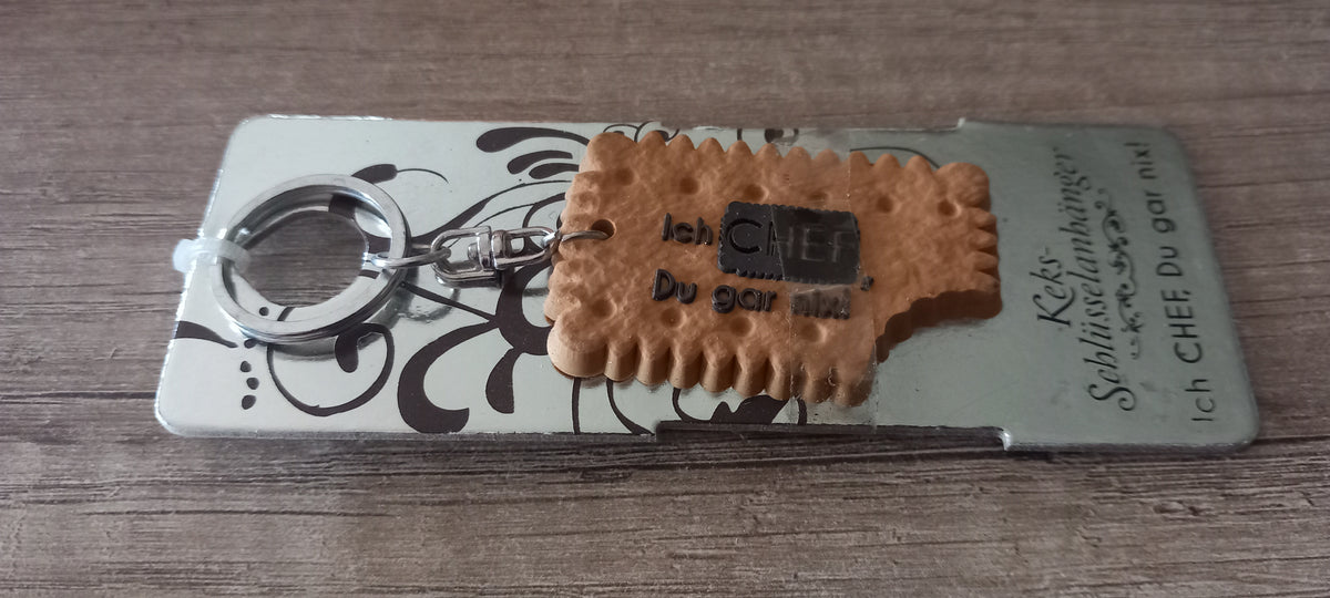 Sleutelhanger koekje: Ich chef