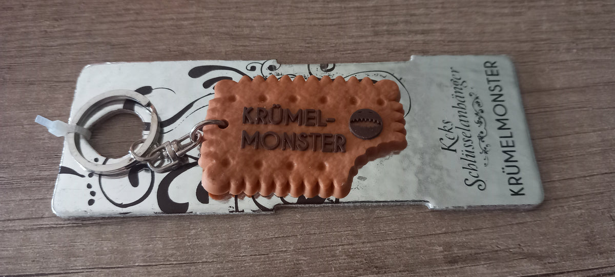 Sleutelhanger koekje: Krumelmonster