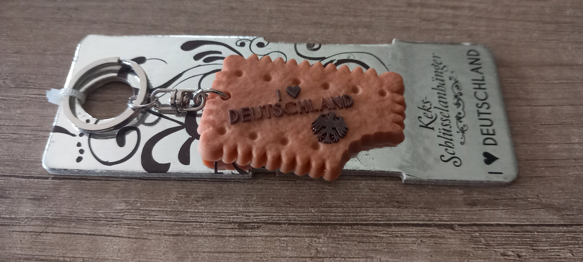 Sleutelhanger koekje: I love Deutschland