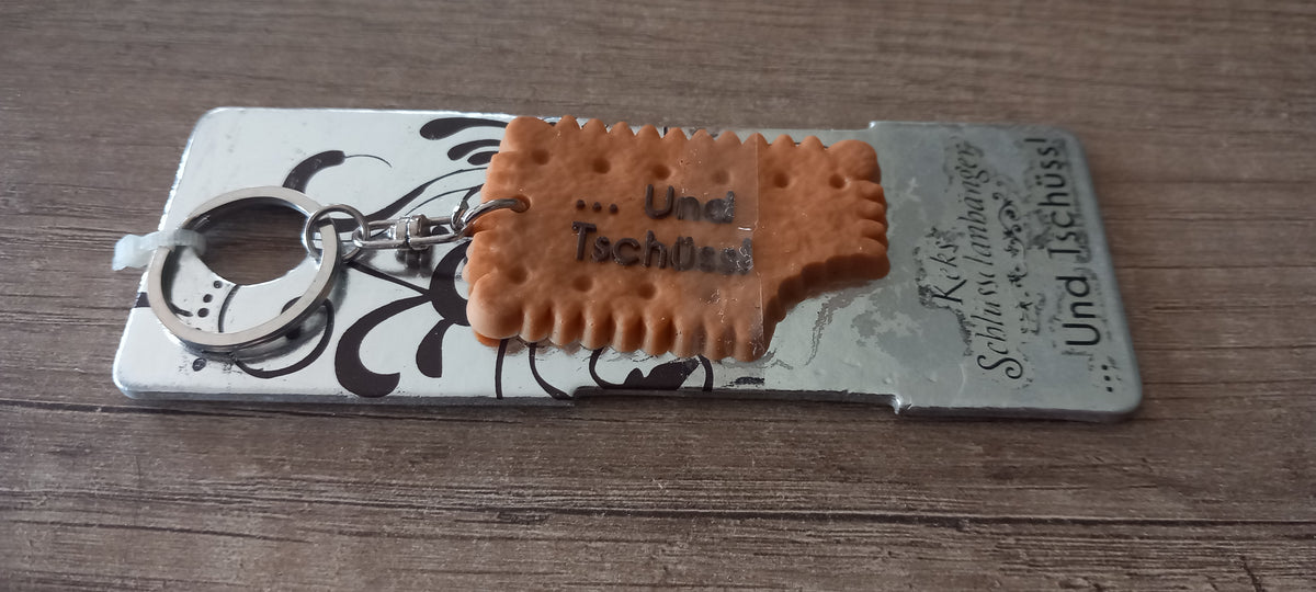 Sleutelhanger koekje: Und tschuss!