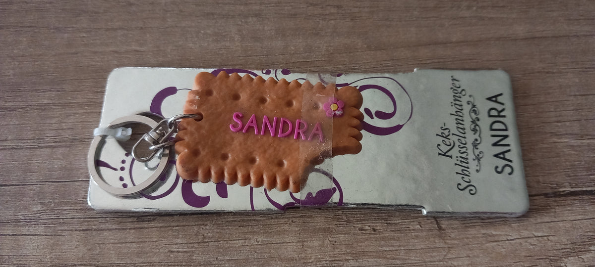 Sleutelhanger koekje: Sandra