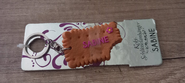 Sleutelhanger koekje: Sabine