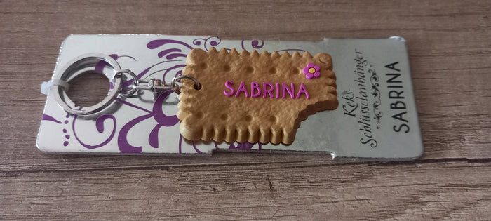 Sleutelhanger koekje: Sabrina