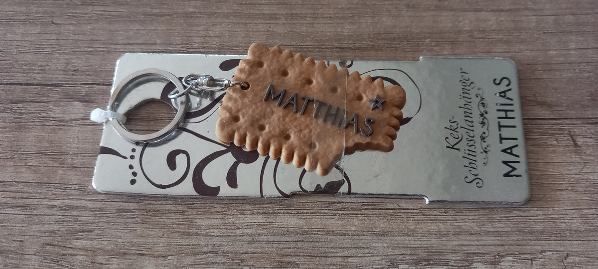 Sleutelhanger koekje: Matthias