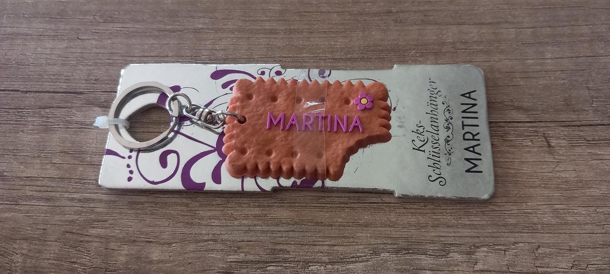 Sleutelhanger koekje: Martina