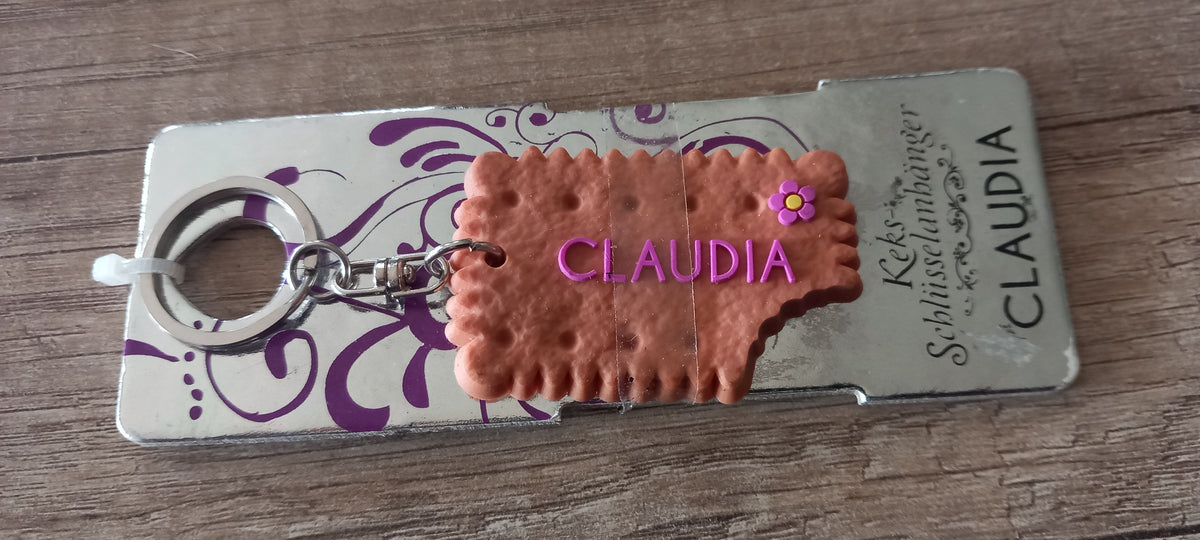Sleutelhanger koekje: Claudia
