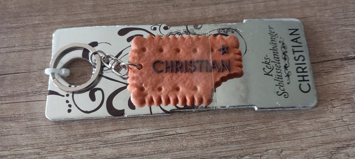 Sleutelhanger koekje: Christian