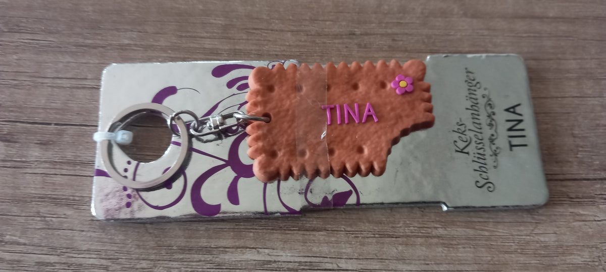 Sleutelhanger koekje: Tina
